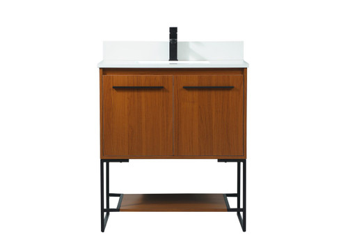 Elegant Lighting - VF42530MTK-BS - Vanity Sink Set - Sloane - Teak