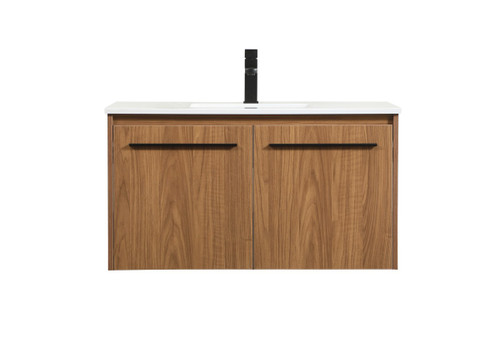 Elegant Lighting - VF44536WB - Single Bathroom Vanity - Penn - Walnut Brown