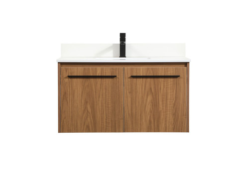 Elegant Lighting - VF44536WB-BS - Single Bathroom Vanity - Penn - Walnut Brown