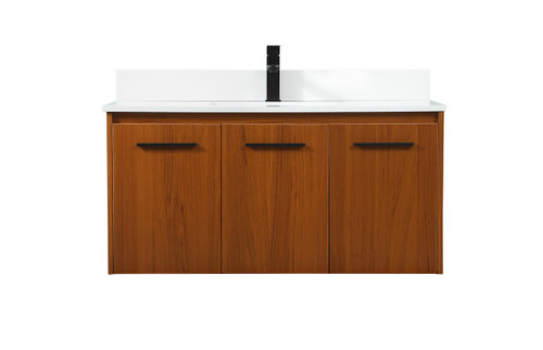 Elegant Lighting - VF44540MTK-BS - Single Bathroom Vanity - Penn - Teak