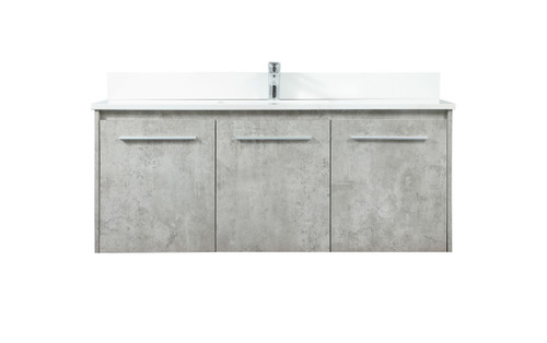 Elegant Lighting - VF44548MCG-BS - Single Bathroom Vanity - Penn - Concrete Grey