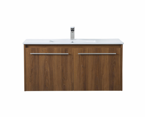 Elegant Lighting - VF45040WB - Single Bathroom Floating Vanity - Tessa - Walnut Brown