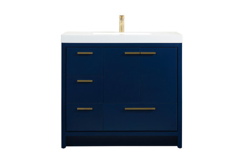 Elegant Lighting - VF46036MBL - Bathroom Vanity Set - Wyatt - Blue