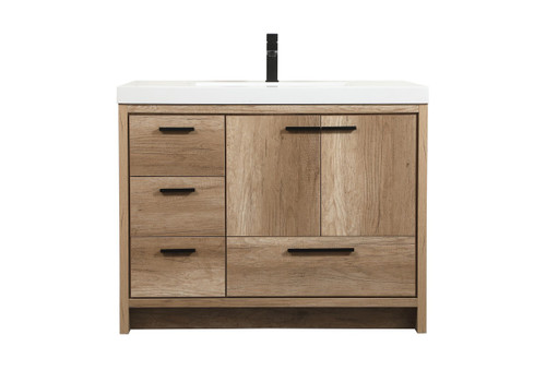 Elegant Lighting - VF46042NT - Single Bathroom Vanity - Wyatt - natural oak