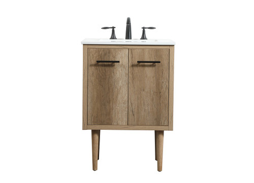 Elegant Lighting - VF48024NT - Single Bathroom Vanity - Cyrus - Natural oak