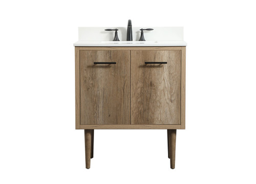 Elegant Lighting - VF48030NT-BS - Single Bathroom Vanity - Cyrus - Natural oak