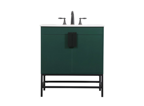 Elegant Lighting - VF48830MGN - Single Bathroom Vanity - Eugene - Green