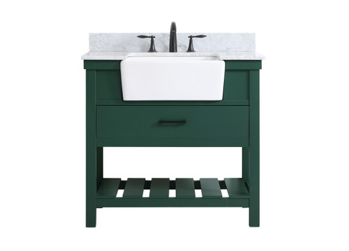 Elegant Lighting - VF60136GN-BS - Single Bathroom Vanity - Clement - green