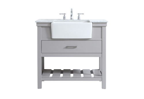 Elegant Lighting - VF60136GR - Single Bathroom Vanity - Clement - grey