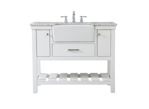 Elegant Lighting - VF60142WH - Single Bathroom Vanity - Clement - white