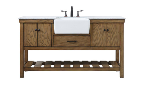 Elegant Lighting - VF60160DW - Single Bathroom Vanity - Clement - driftwood
