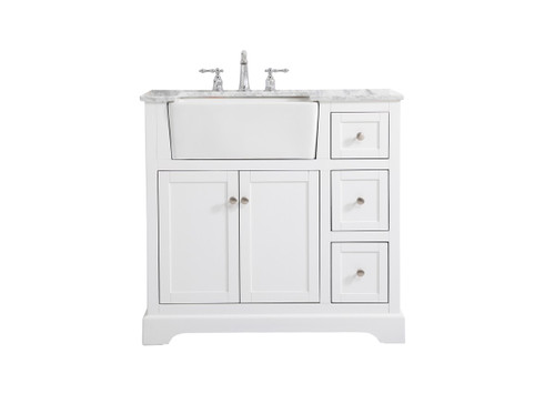 Elegant Lighting - VF60236WH - Single Bathroom Vanity - Franklin - white