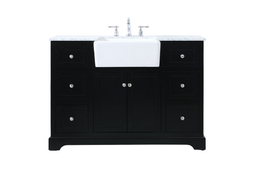 Elegant Lighting - VF60248BK - Single Bathroom Vanity - Franklin - black