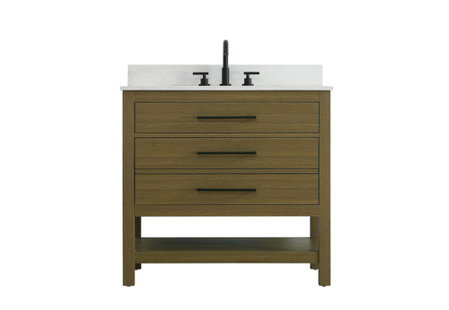 Elegant Lighting - VF60536MCB-BS - Bathroom Vanity - Karson - Chestnut Brown