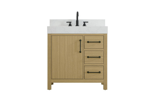 Elegant Lighting - VF60632MHB-BS - Bathroom Vanity - Nathan - Honey Brown