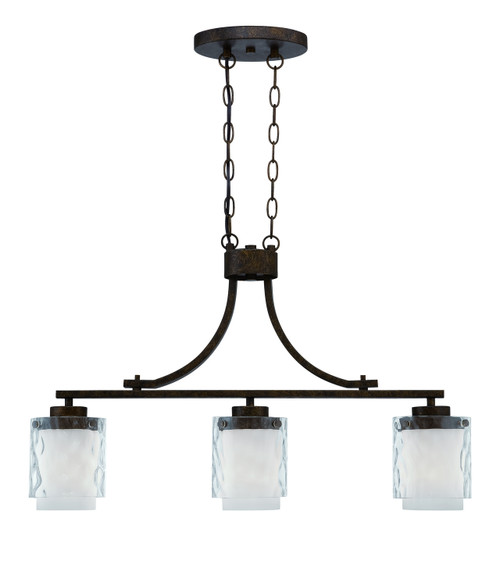 Craftmade - 35473-PR - Three Light Island Chandelier - Kenswick - Peruvian Bronze
