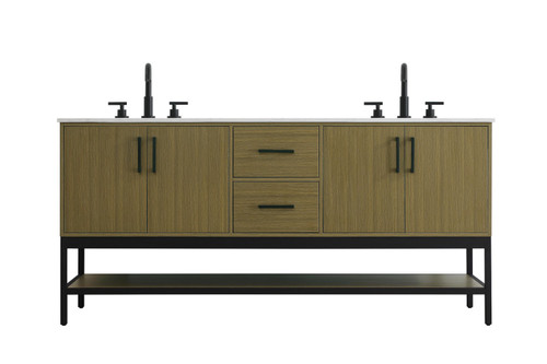 Elegant Lighting - VF60772DMCB - Bathroom Vanity - Lennox - Chestnut Brown