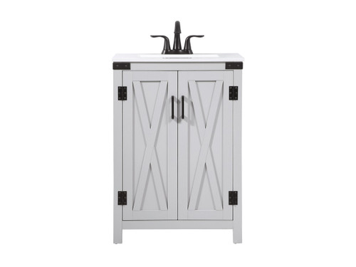 Elegant Lighting - VF90224GR - Single Bathroom Vanity - Grant - grey