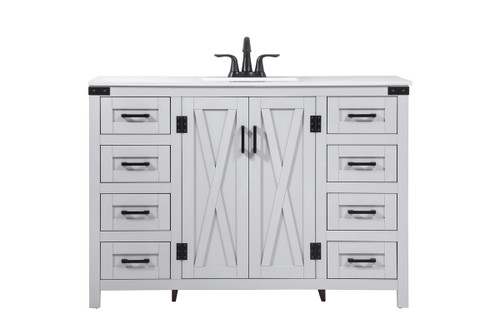 Elegant Lighting - VF90248GR - Single Bathroom Vanity - Grant - grey