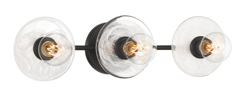George Kovacs - P5612-66A - Three Light Bath Vanity - Vapors - Coal Black
