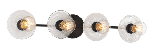 George Kovacs - P5613-66A - Four Light Bath Vanity - Vapors - Coal Black