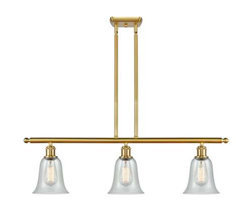 Innovations - 516-3I-SG-G2812-LED - LED Island Pendant - Ballston - Satin Gold