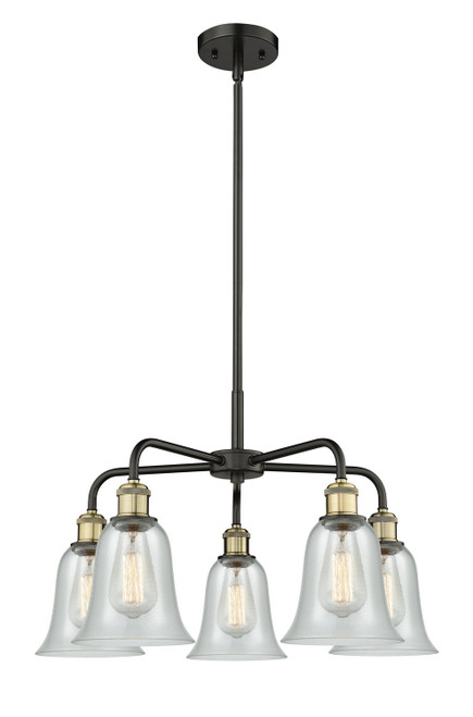 Innovations - 516-5CR-BAB-G2812 - Five Light Chandelier - Downtown Urban - Black Antique Brass