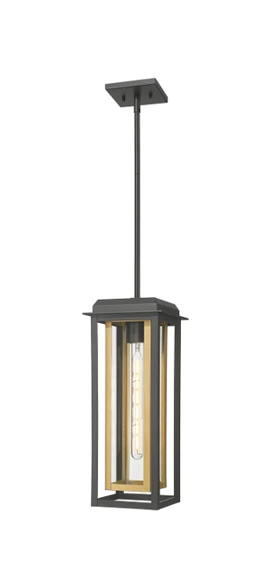 Innovations - 9951-1H-BK-19-CG-BR-CL - One Light Pendant - Mansfield - Matte Black