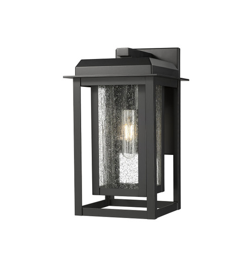 Innovations - 9951-1W-BK-13-CG-BK-SDY - One Light Wall Sconce - Mansfield - Matte Black