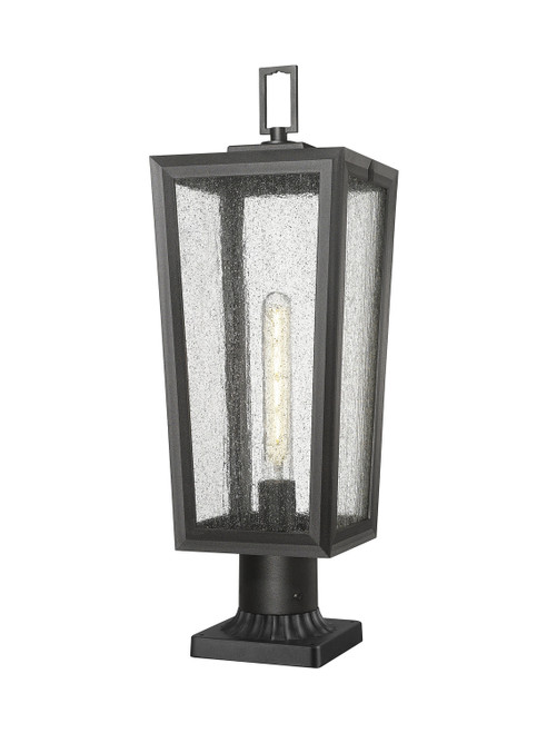 Innovations - 9952-1PLT-BK-23-SDY - One Light Outdoor Post Lantern - Madison - Matte Black