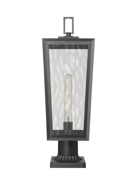 Innovations - 9952-1PLT-BK-23-WG - One Light Outdoor Post Lantern - Madison - Matte Black