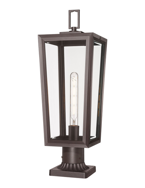 Innovations - 9952-1PLT-BZ-23-CL - One Light Outdoor Post Lantern - Madison - Bronze