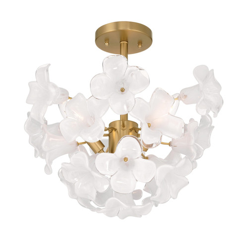 Metropolitan - N2224-732 - Three Light Semi-Flush Mount - Bloome - Legacy Brass