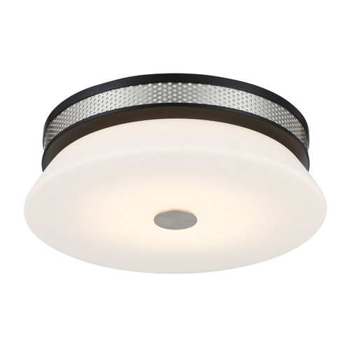 George Kovacs - P955-691-L - LED Flush Mount - Tauten - Brushed Nickel and Coal Highlights