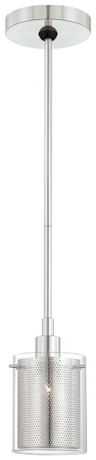 George Kovacs - P960-077 - One Light Mini Pendant - Grid II - Chrome