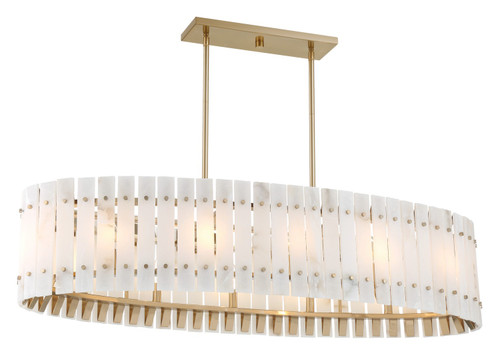 Metropolitan - N1849-776 - Five Light Island Chandelier - Bardon - Celeste Brass