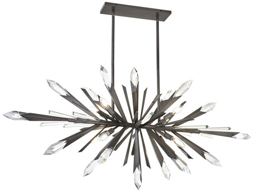 Metropolitan - N1949-766 - Eight Light Island Pendant - Elsa - Midnight Graphite