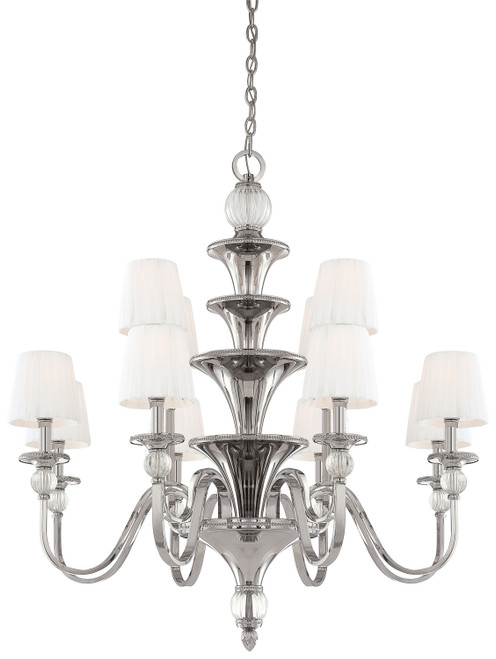 Metropolitan - N6611-613 - 12 Light Chandelier - Aise - Polished Nickel