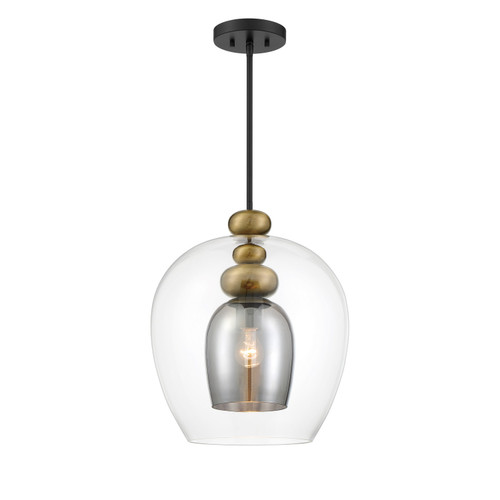 Metropolitan - N6661-865 - One Light Pendant - Amesbury - Coal And Oxidized Aged Brass