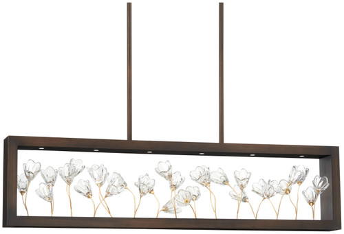 Metropolitan - N7966-730-L - LED Island Pendant - Maison Des Fleurs - Regal Bronze w/Empire Gold Leaf