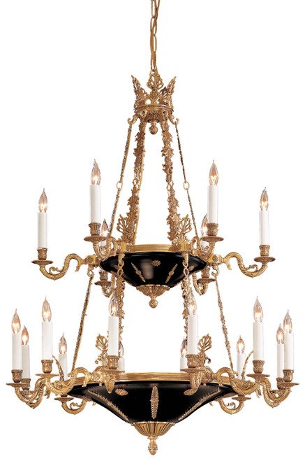 Metropolitan - N850220 - 18 Light Chandelier - Metropolitan Family - Doré Gold With Black