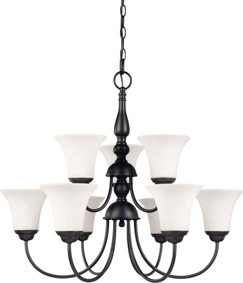 Nuvo Lighting - 60-1843 - Nine Light Chandelier - Dupont - Dark Chocolate Bronze