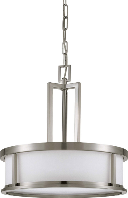 Nuvo Lighting - 60-2857 - Four Light Pendant - Odeon - Brushed Nickel