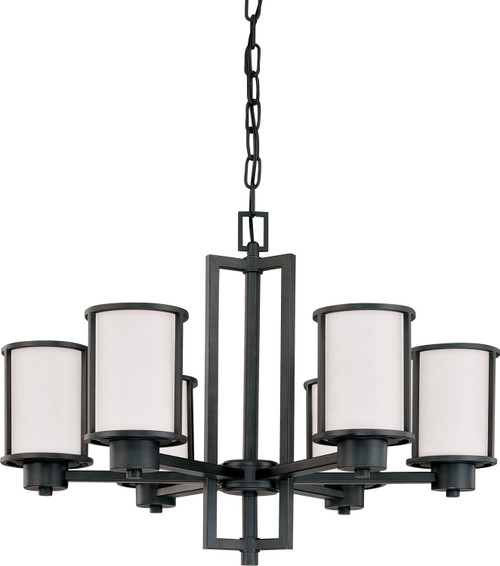 Nuvo Lighting - 60-2975 - Six Light Chandelier - Odeon - Aged Bronze