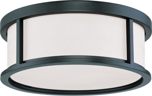 Nuvo Lighting - 60-2982 - Three Light Flush Mount - Odeon - Aged Bronze