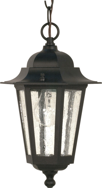 Nuvo Lighting - 60-3476 - One Light Hanging Lantern - Cornerstone - Textured Black