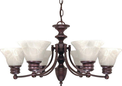 Nuvo Lighting - 60-358 - Six Light Chandelier - Empire - Old Bronze
