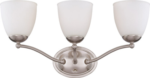 Nuvo Lighting - 60-5033 - Three Light Vanity - Patton - Brushed Nickel
