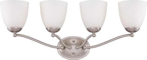 Nuvo Lighting - 60-5034 - Four Light Vanity - Patton - Brushed Nickel