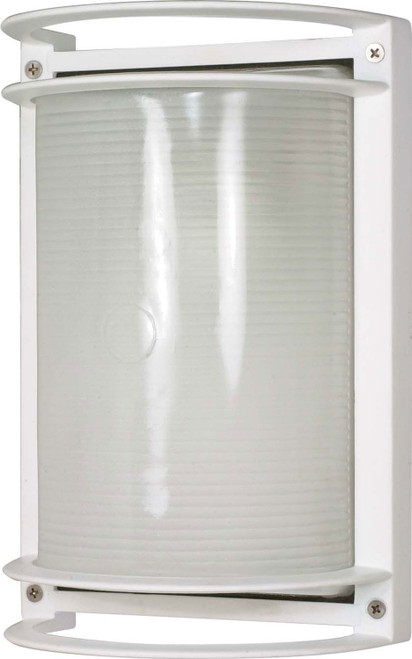 Nuvo Lighting - 60-530 - One Light Outdoor Bulk Head - Die Cast Bulk Heads Semi Gloss White - Semi Gloss White
